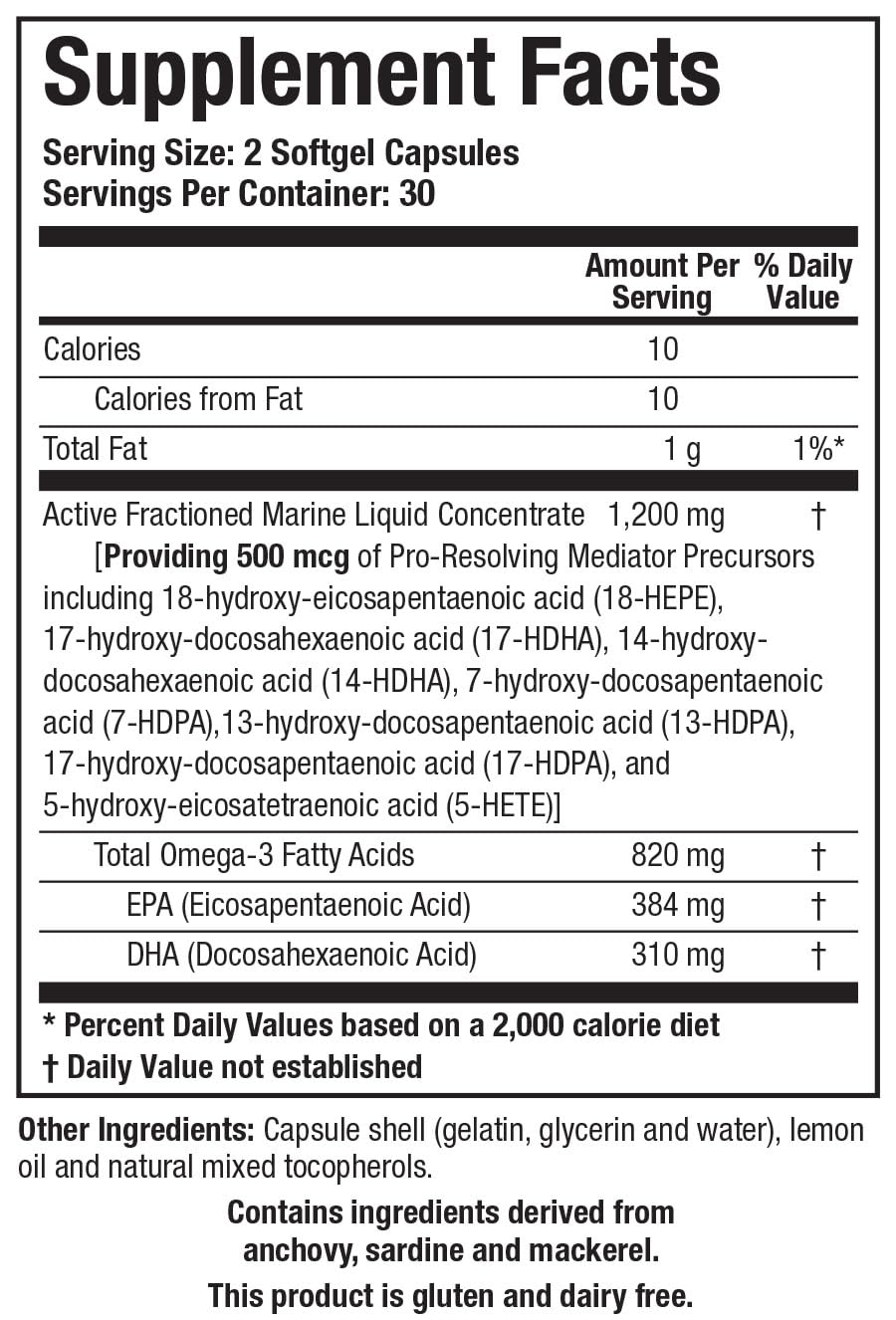 Mini gélules de Biomega-SPM™ Omega-3 sur une cuillère
