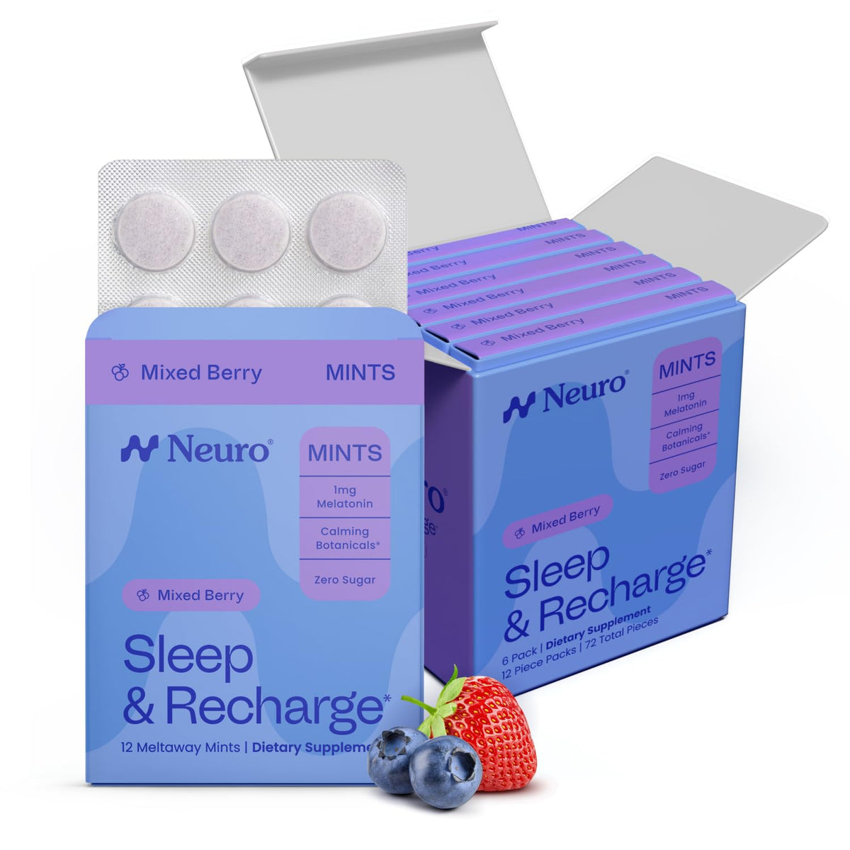 Mints de Sommeil Neuro Mélange Baies boîte de 72 unités