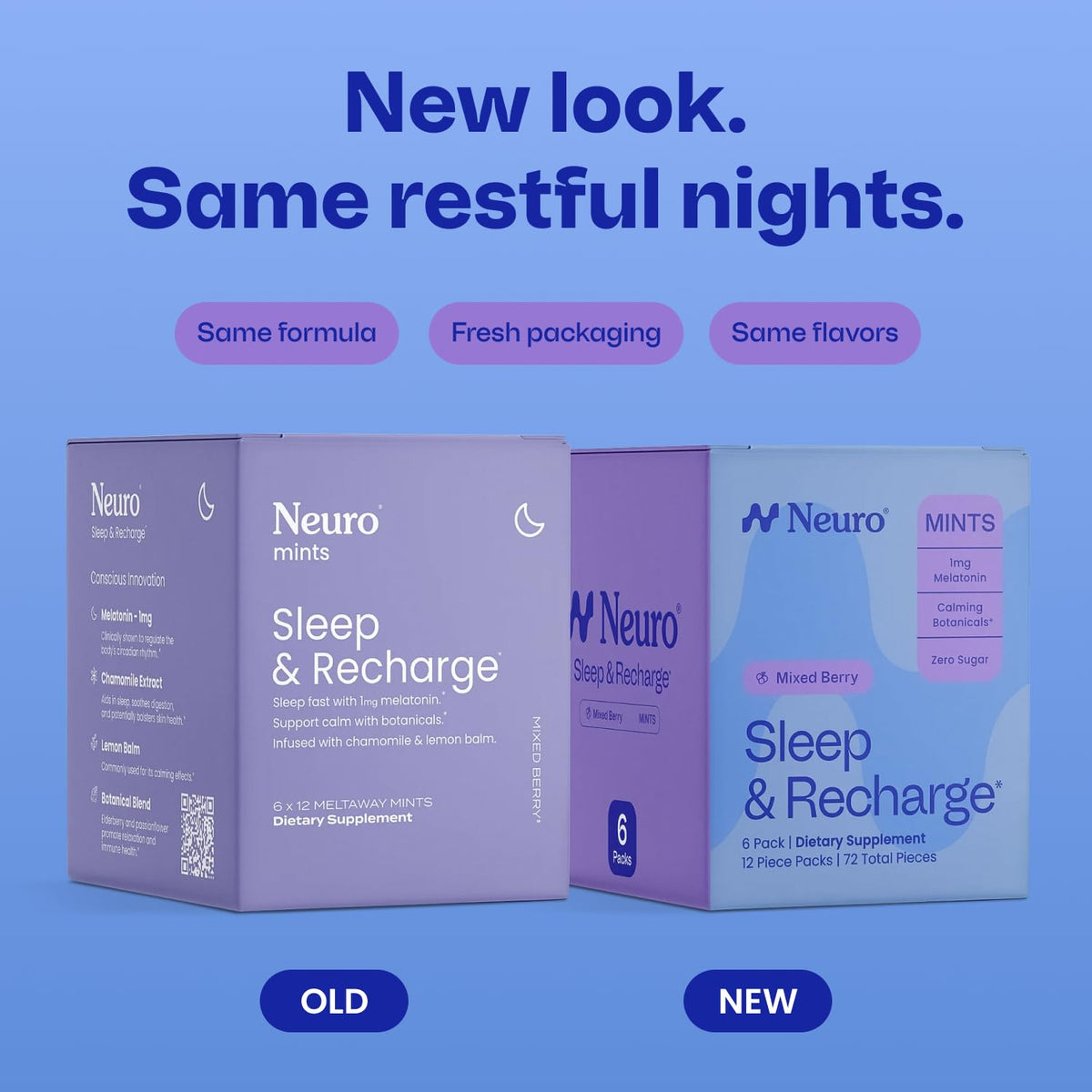 Mints de Sommeil Neuro Mélange Baies vue de côté