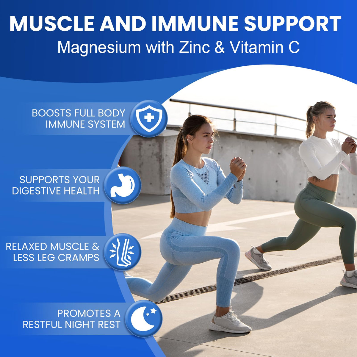 MIRACLE OFFICIAL Complément Alimentaire Magnésium 8-en-1 1000mg Flacon avec Capsules