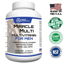 MiracleMulti Multivitamines pour Hommes sur une table en bois
