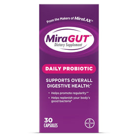 MiraGUT Daily Probiotic 30 capsules front view