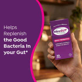 MiraGUT Daily Probiotic capsules close-up