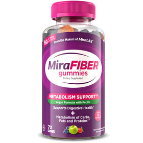 MiraLAX Gummies MiraFIBER 72Ct emballage avant