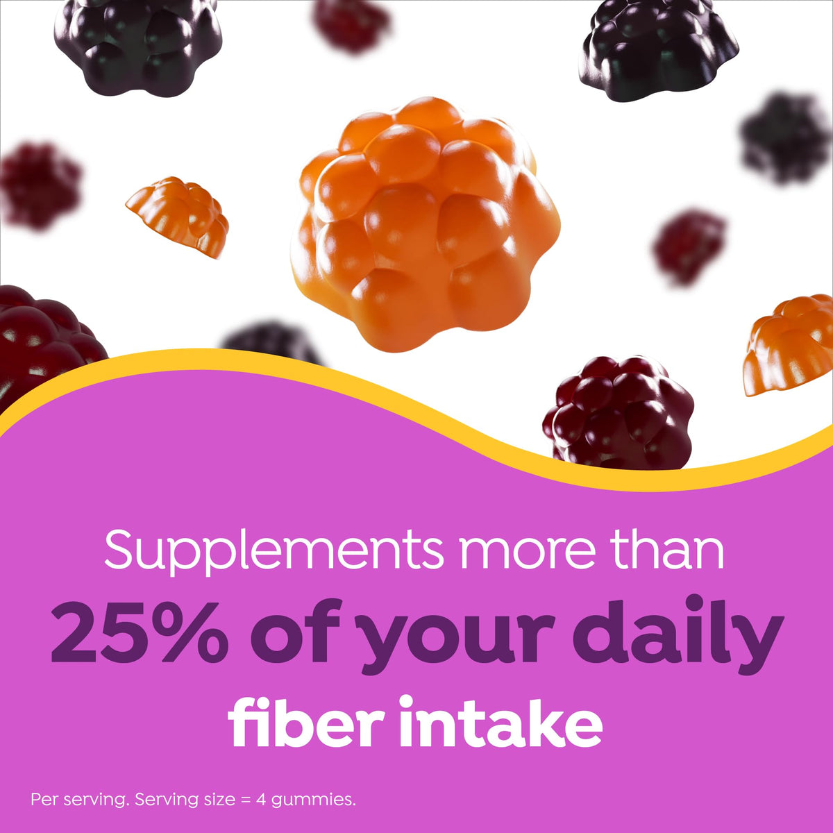 MiraLAX Gummies MiraFIBER goût fruits mélangés