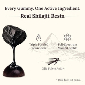 Miresi Gummies Shilajit au Tamarind, gummies individuelles