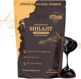 Miresi Gummies Shilajit au Tamarind, pot de 60 gummies