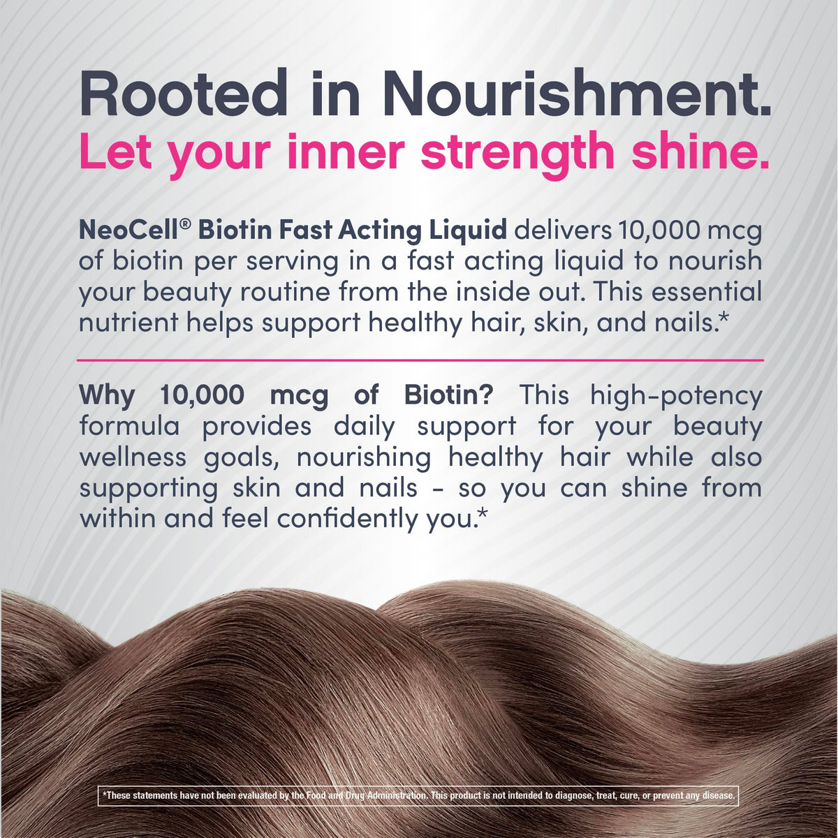 Mise en scène de NeoCell Biotin Liquide dans une routine de beauté