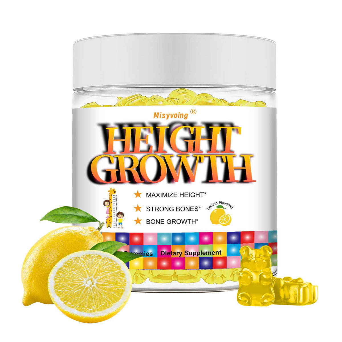 Misyvoing Gummies de Croissance 191g vue de face avec emballage