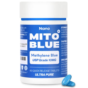 MIT0BLUE Methylene Blue 10mg capsules front view