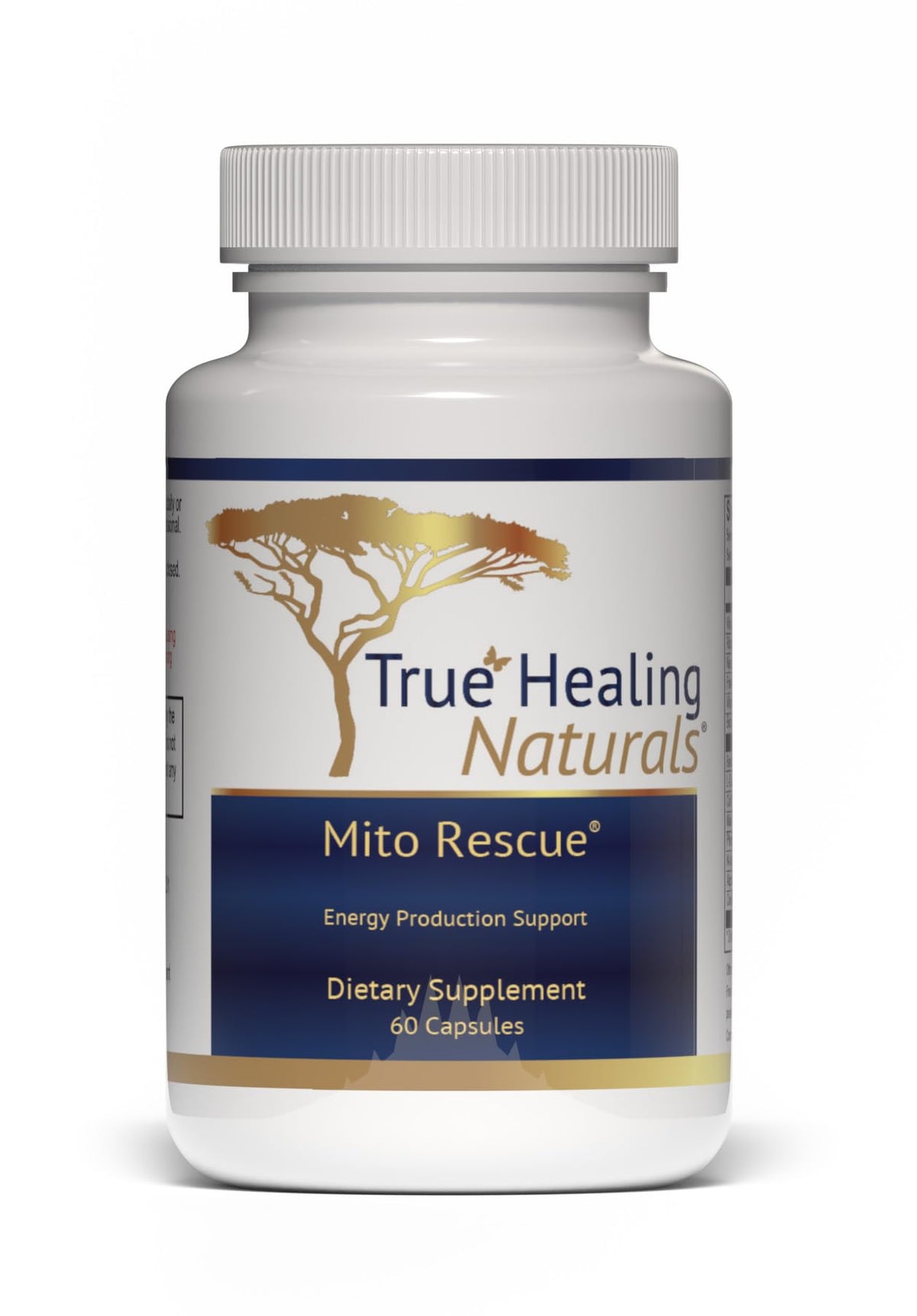 Mito Rescue True Healing Naturals 60 capsules végétariennes vue de face