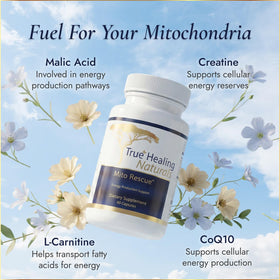 Mito Rescue True Healing Naturals capsules végétariennes avec étiquette