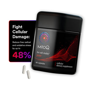 MitoQ complément mitochondrial 60 capsules vue de face