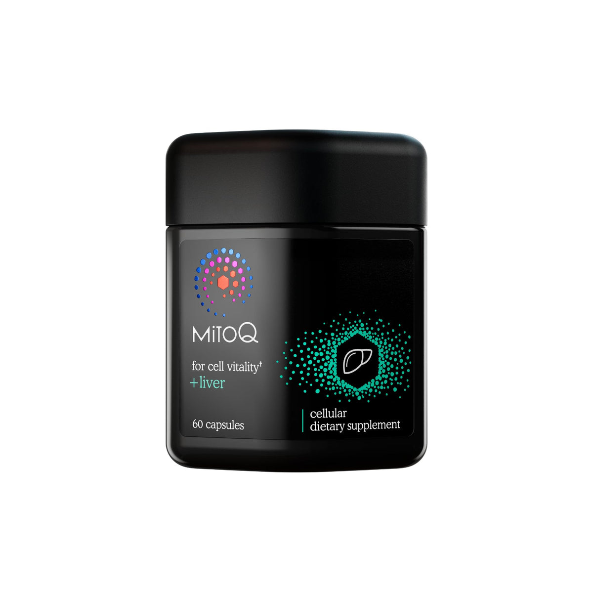 MitoQ +Liver complément pour le foie 60 capsules vue de face