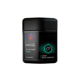 MitoQ +Liver complément pour le foie 60 capsules vue de face
