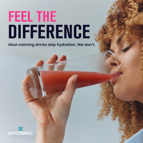 Mitoswell Hydrocalm Poudre de Nuit mélange dans un shaker