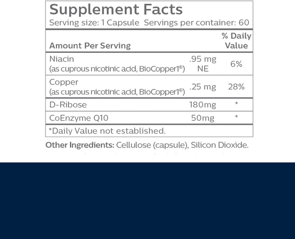 MitoSynergy BioCopper1 flacon avec étiquette détaillée