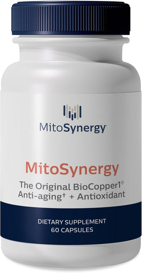 MitoSynergy BioCopper1 flacon de 60 capsules vue de face