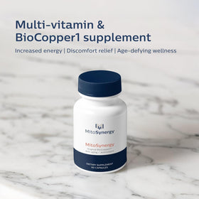 MitoSynergy BioCopper1 flacon sur un fond neutre