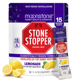 Mix de boisson Moonstone au citron vue avant avec emballage