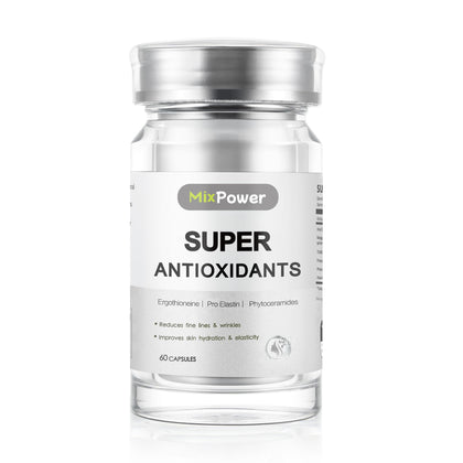 MixPower Éclat de Peau 60 Capsules avec L-Ergothioneine et ingrédients