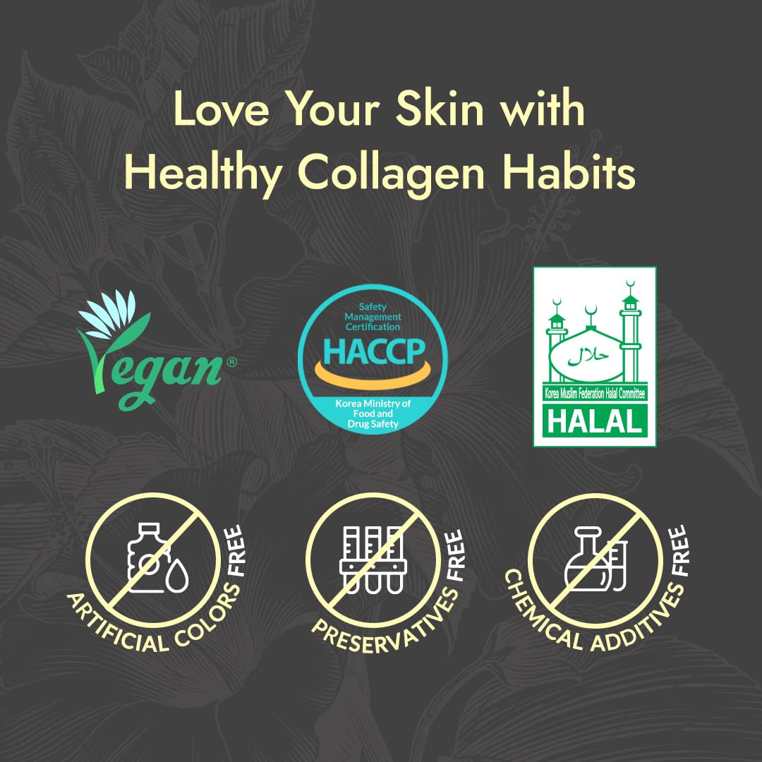 MIZON Collagen Jelly Vegan 3300g avec ses ingrédients clés