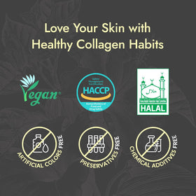 MIZON Collagen Jelly Vegan 3300g avec ses ingrédients clés