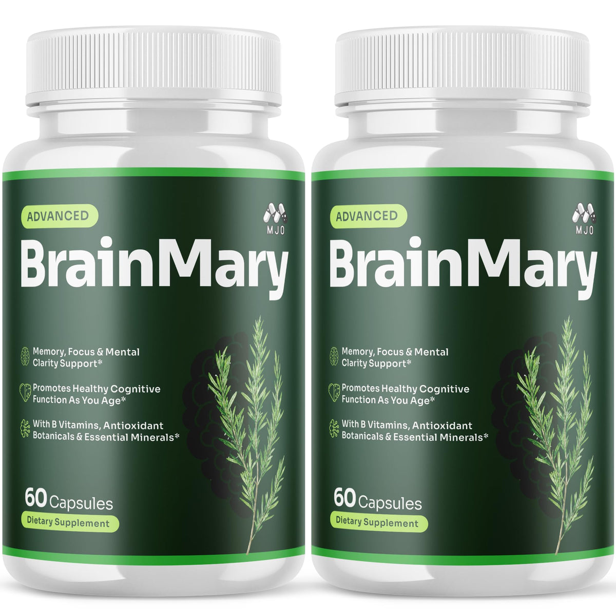 MJO Brain Mary Capsules 120 capsules flacon avant vue