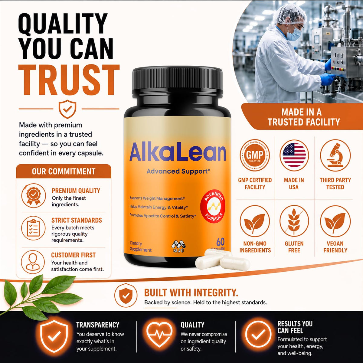 MJO Capsules Alkalean 300 capsules format bouteille