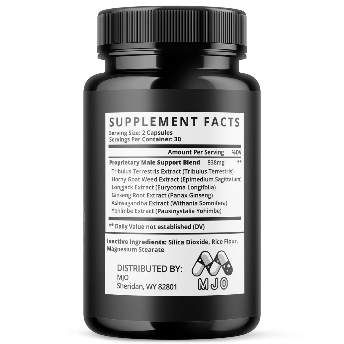 MJO Capsules de Gélatine de Cheval 180 capsules côté