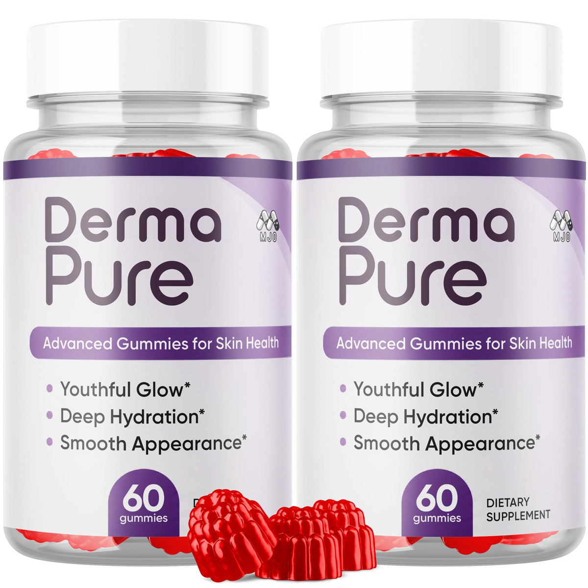 MJO Derma Pure Gummies 120 gummies vue de face