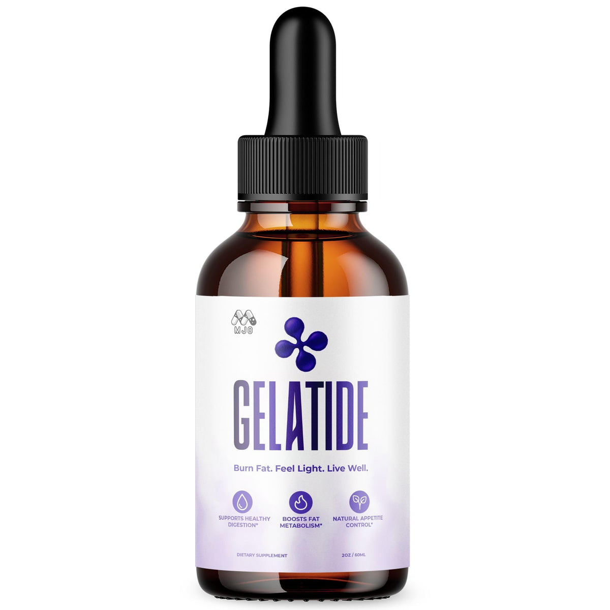 MJO Gelatide Drops bouteille vue de face