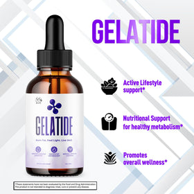 MJO Gelatide Drops gouttes versées dans une cuillère