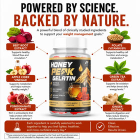 MJO Gelées de Gélatine Honey Peak 300 Gummies - Gélées individuelles
