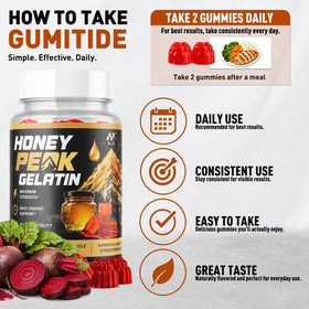 MJO Gelées de Gélatine Honey Peak 300 Gummies - Prise quotidienne