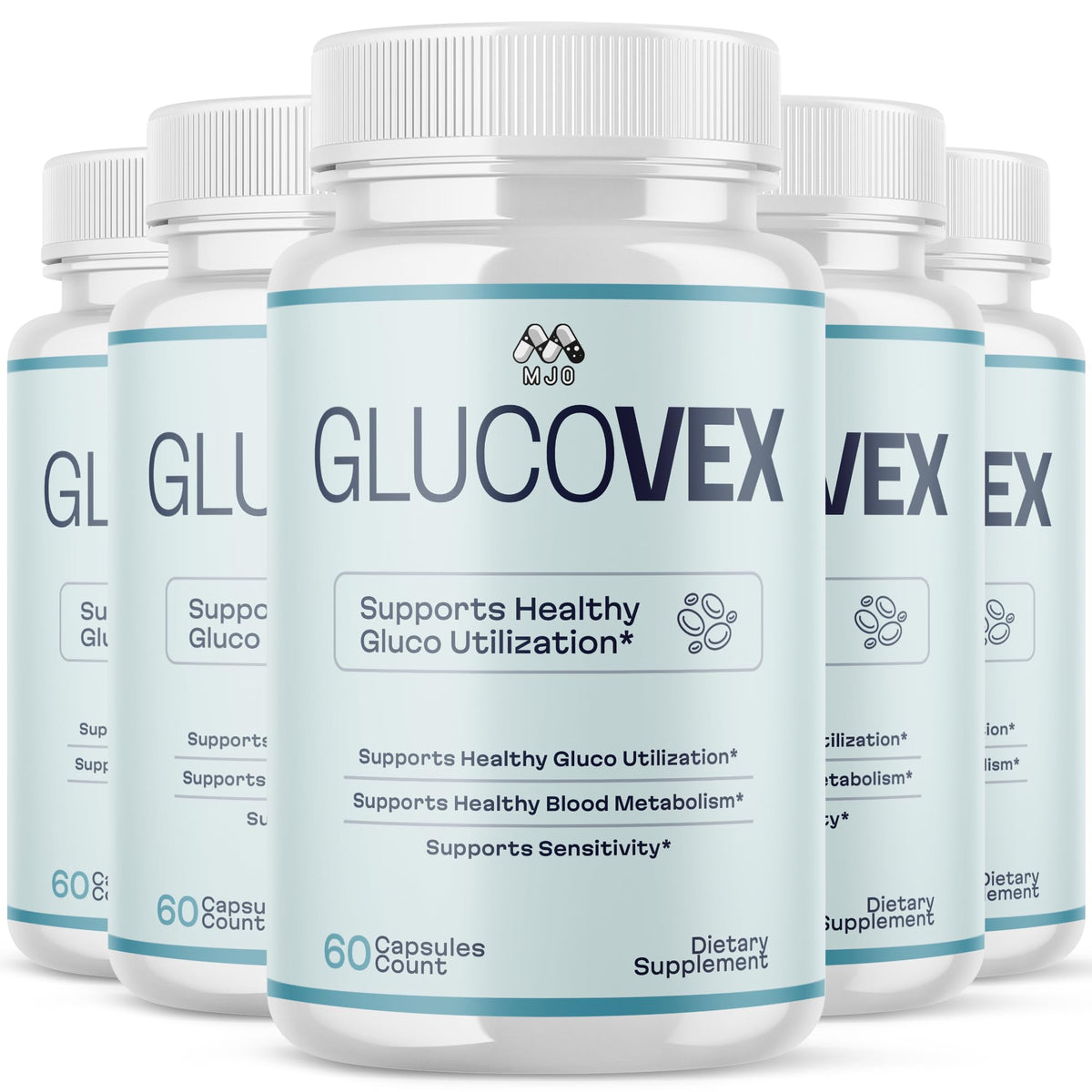 MJO Glucovex Capsules 300 gélules vue de face
