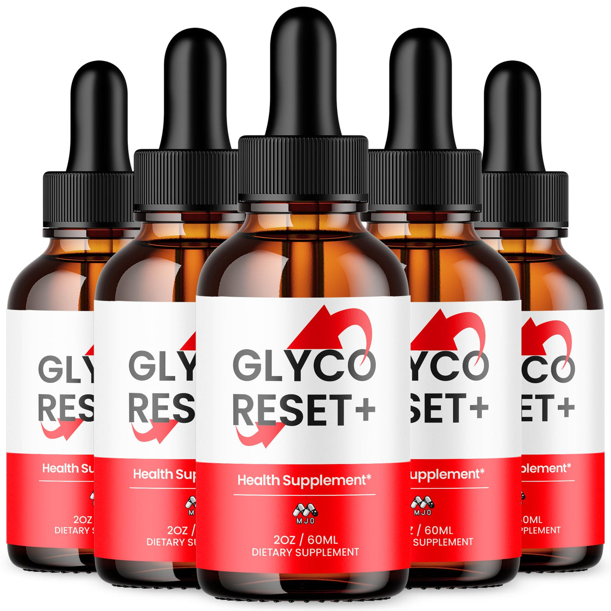 MJO Glyco Reset Drops flacon avant avec étiquette détaillée