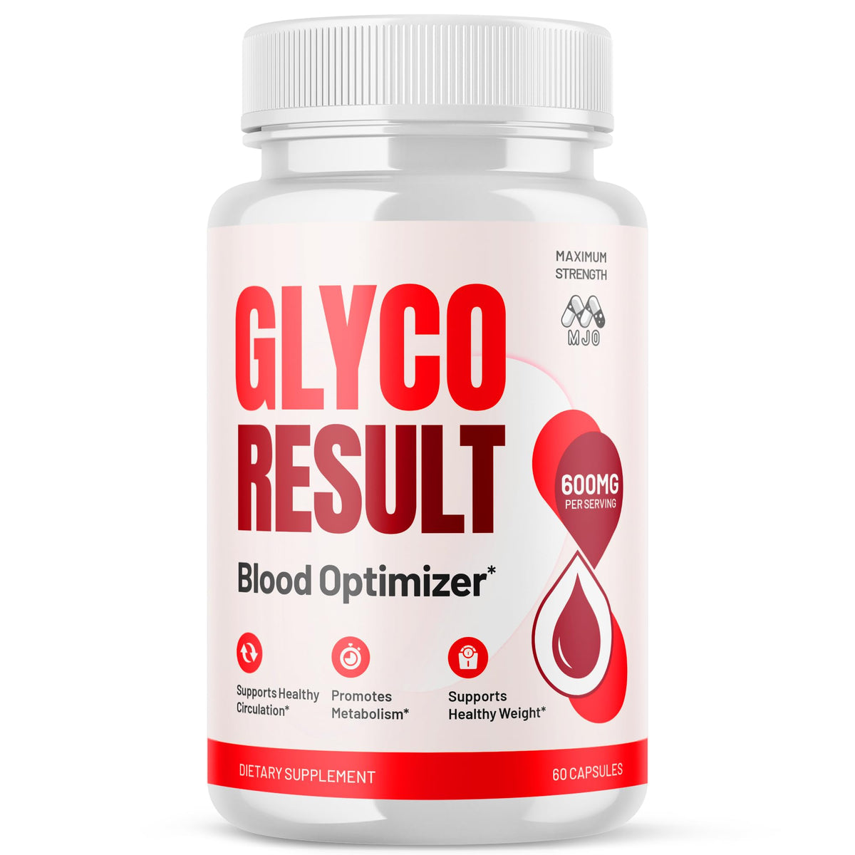 MJO Glyco Result Capsules 60 capsules vue de face dans leur emballage