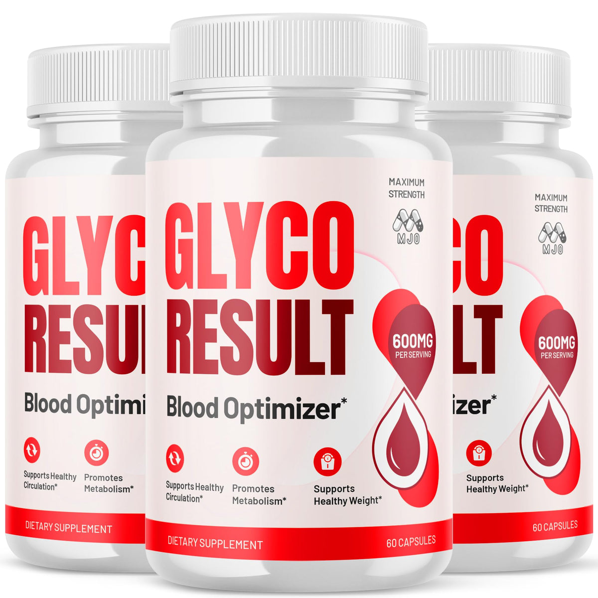 MJO Glyco Result Capsules flacon de 180 gélules vue de face