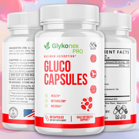 MJO Glykonex Pro Capsules flacon ouvert avec capsules à l'intérieur