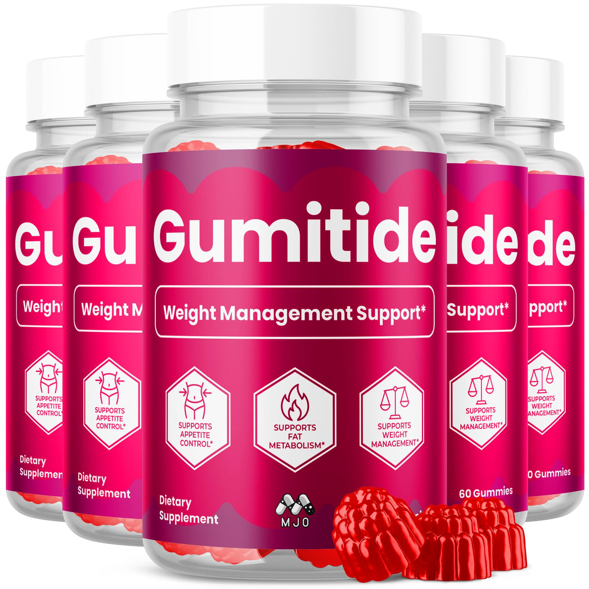 MJO Gumitide Gummies 300 gummies packaging front view