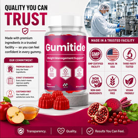 MJO Gumitide Gummies in a bowl