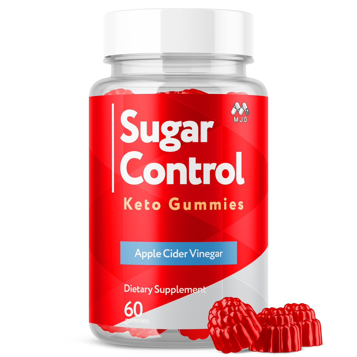MJO Gummies Keto SugarControl 60 unités vue de face