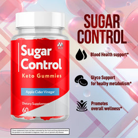 MJO Gummies Keto SugarControl avec une portion visible