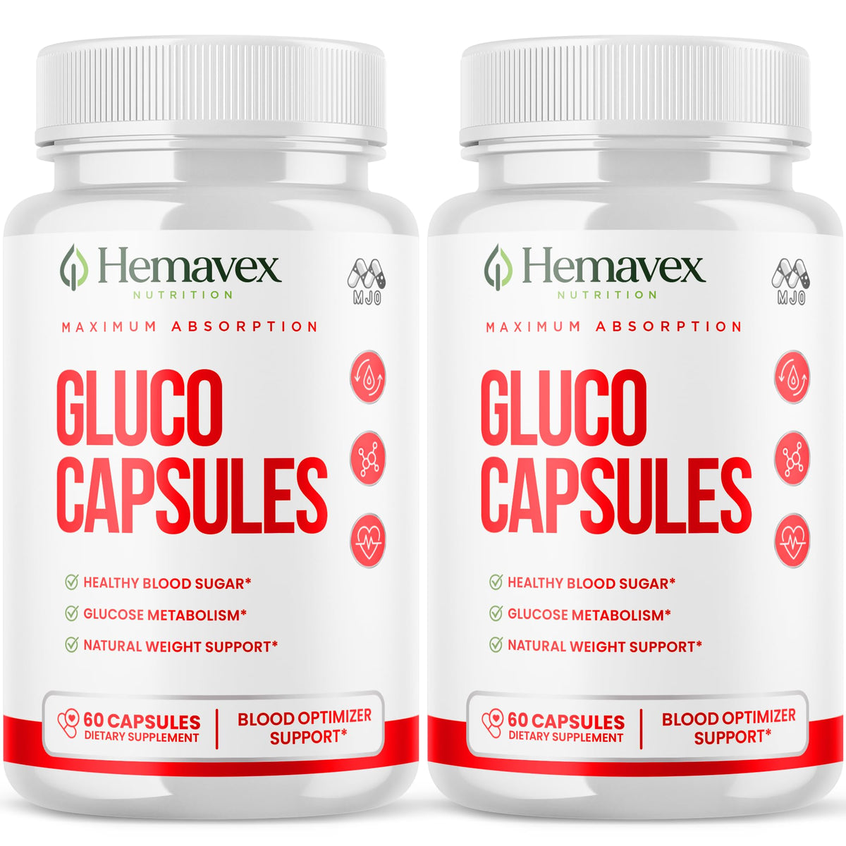 MJO Hemavex Gélules 120 Capsules vue de face