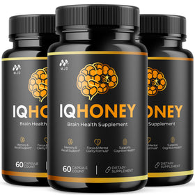 MJO IQ Honey Capsules 180 capsules, vue de face