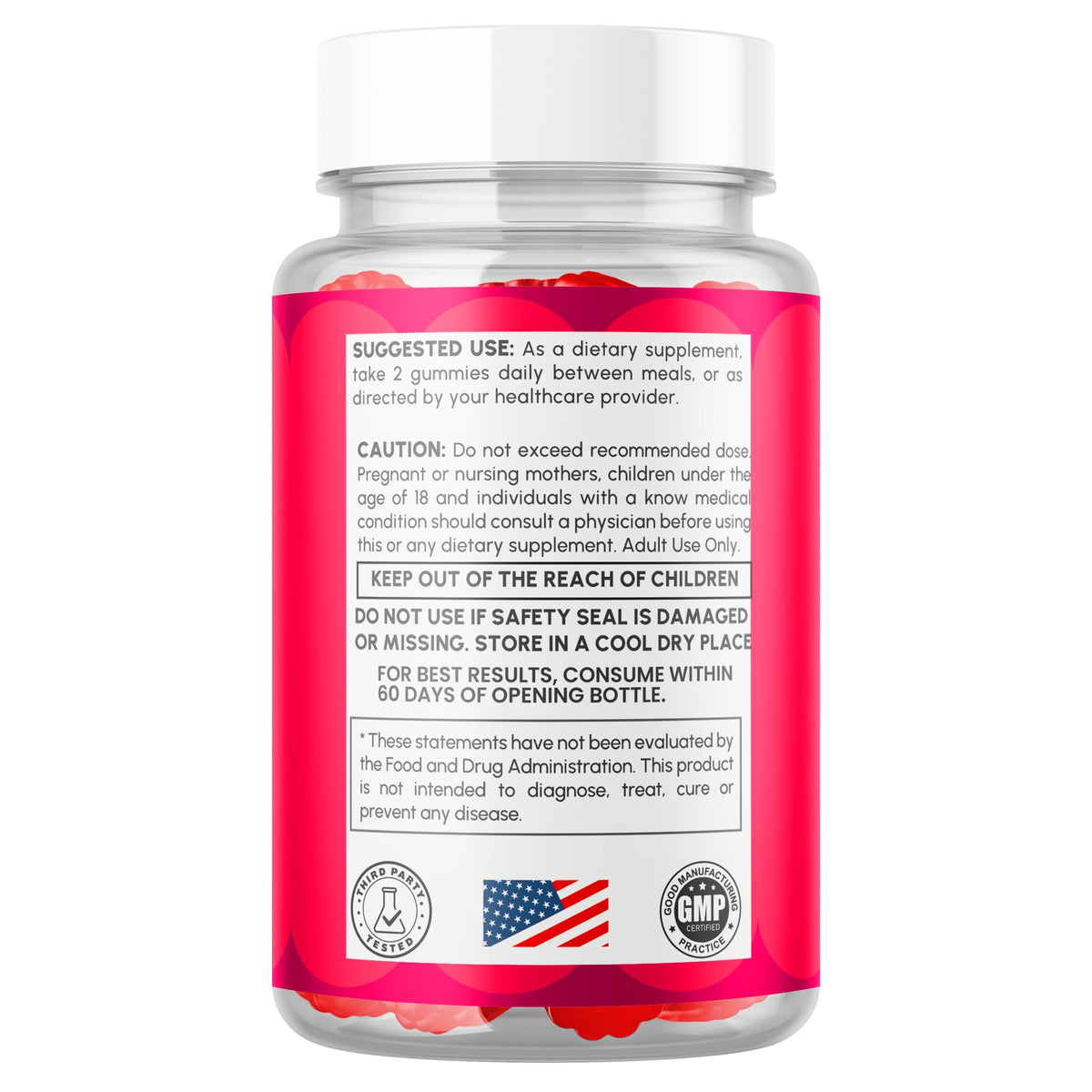 MJO Jelly Burn Gummies en gros plan sur la texture des gummies