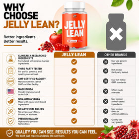 MJO Jelly Lean Gummies prise en gros plan avec détails des gélifiés