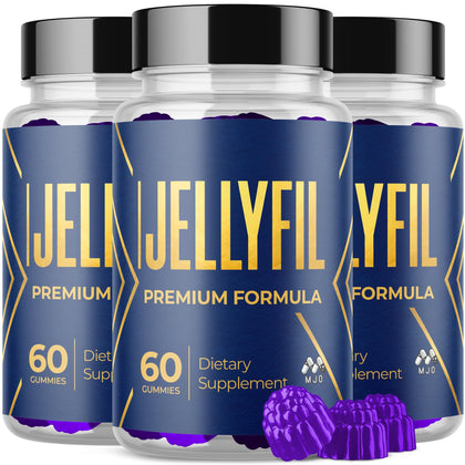 MJO Jellyfil Gummies pour Hommes, boîte avec 180 gummies naturels