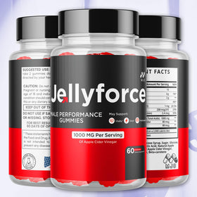MJO Jellyforce Gummies showing gummies in a bowl